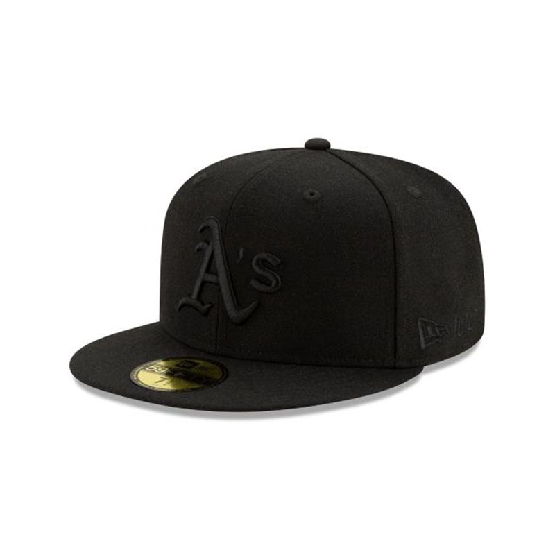 MLB Oakland Athletics Wool 59Fifty Fitted (NQL1730) - Black New Era Caps